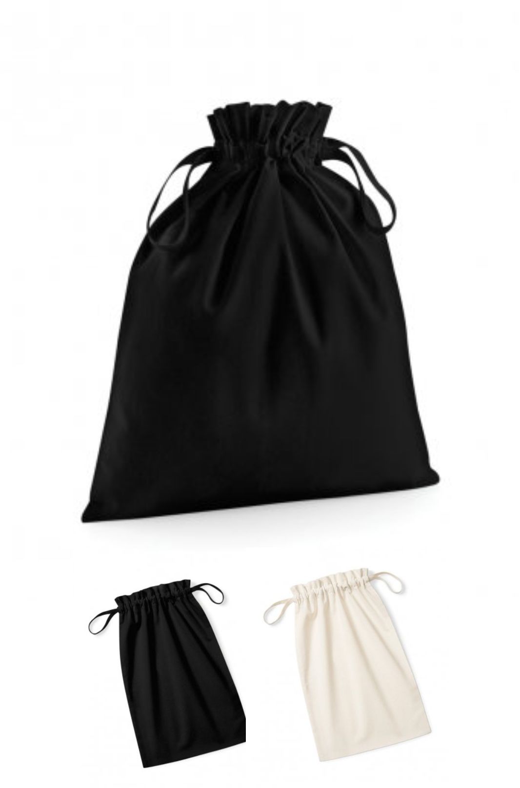 Westford Mill W118 Small Organic Cotton Drawcord Bag  Westford Mill W118 Small Organic Cotton Drawcord Bag